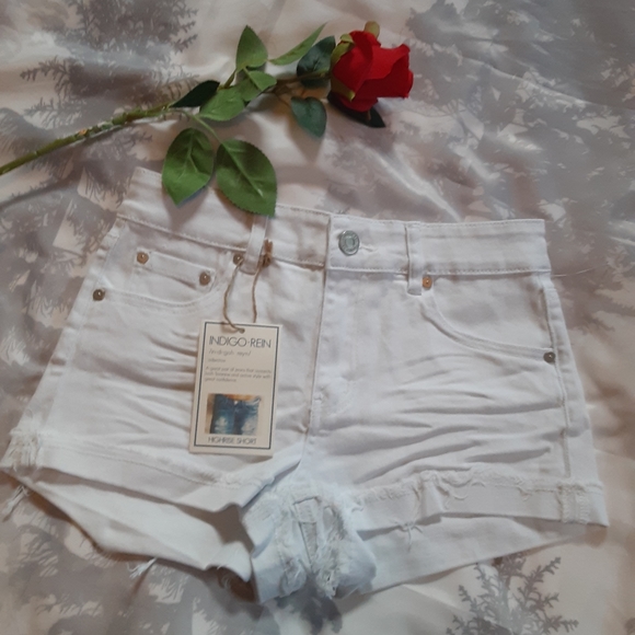 Indigo Rein Pants - ⚘NWT High Rise Shorts